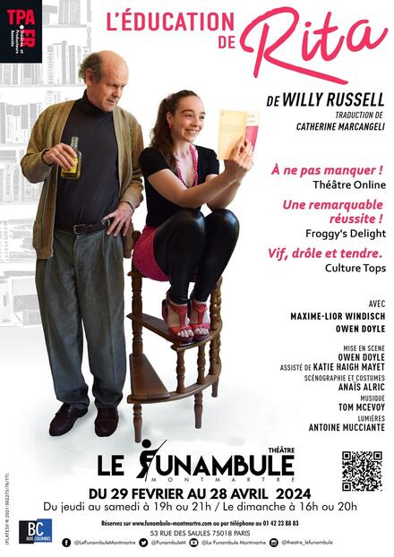 L'éducation de Rita au Théâtre du Funambule Montmartre