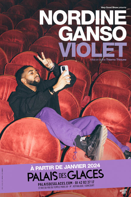 Nordine Ganso « Violet » au Théâtre Palais des Glaces