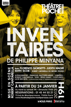 INVENTAIRES de Philippe Minyana au Théâtre Poche Montparnasse