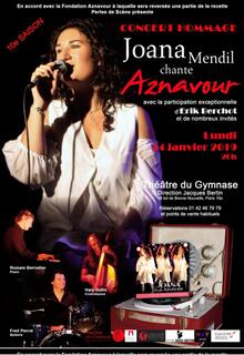 Joana Mendil chante Aznavour, Théâtre du Gymnase Marie Bell