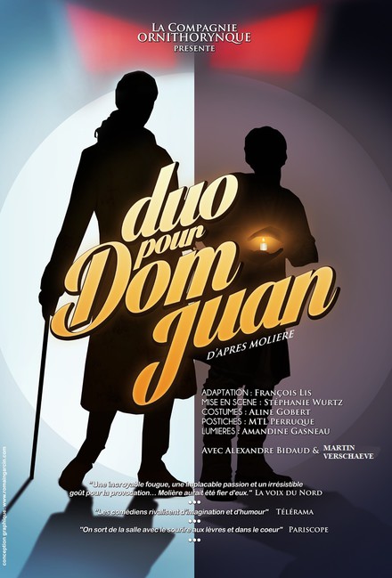 Duo pour Dom Juan au Théâtre Essaïon
