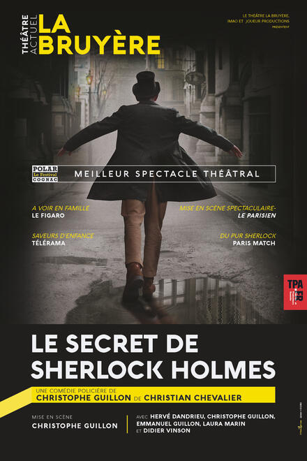 Le secret de Sherlock Holmes au Théâtre Actuel La Bruyère