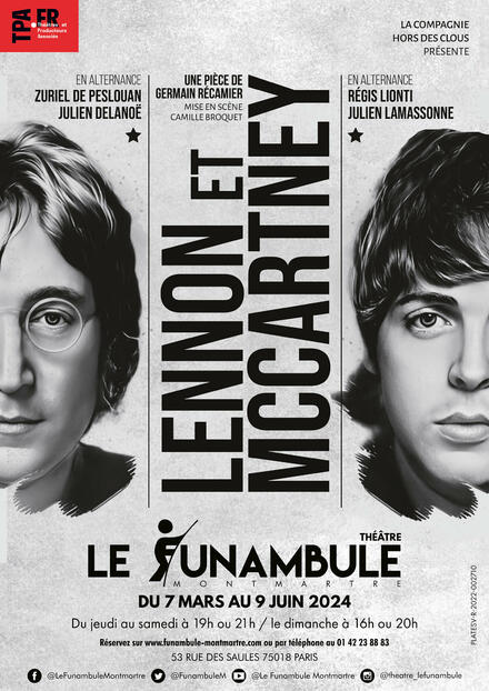 Lennon et McCartney au Théâtre du Funambule Montmartre