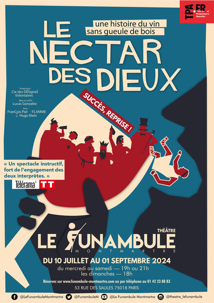 Le Nectar des dieux au Théâtre du Funambule Montmartre