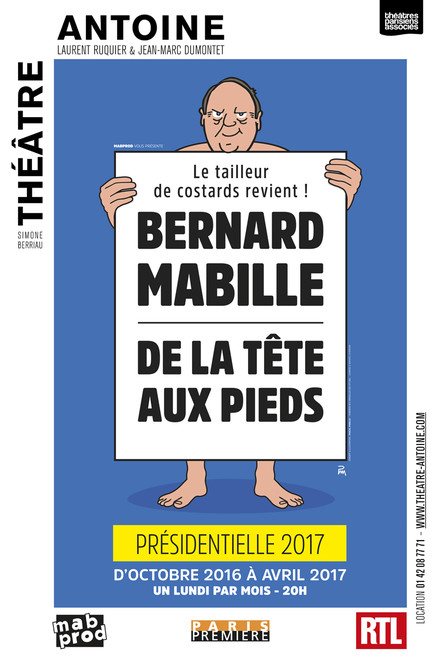 Bernard Mabille - De la tête aux pieds au Théâtre Antoine - Simone Berriau