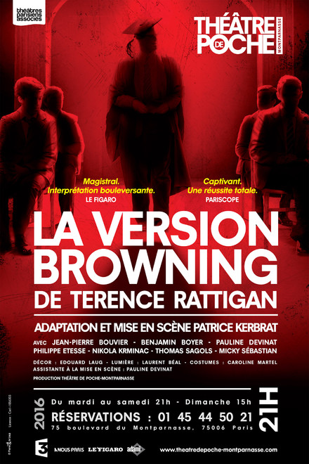 La Version Browning au Théâtre de Poche-Montparnasse (Grande salle)